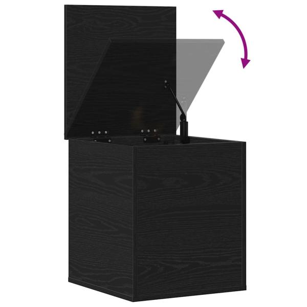 Aufbewahrungsbox Schwarz Eiche 40x42x46 cm aus Holzwerkstoff