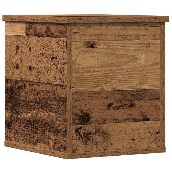 Aufbewahrungsbox mit Deckel Alte Holz 30x35x35 cm Ingenieurholz