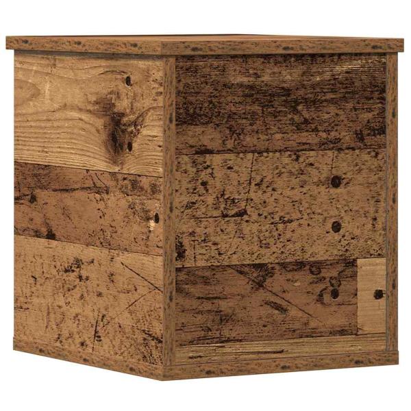 Aufbewahrungsbox mit Deckel Alte Holz 30x35x35 cm Ingenieurholz