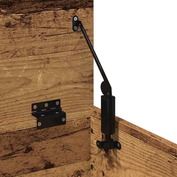 Aufbewahrungsbox mit Deckel Alte Holz 30x35x35 cm Ingenieurholz