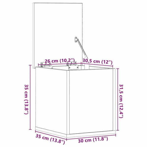 Aufbewahrungsbox Artisan Eiche 30x35x35 cm Holzwerkstoff