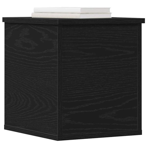 Aufbewahrungsbox Schwarz Eiche 30x35x35 cm Holzwerkstoff