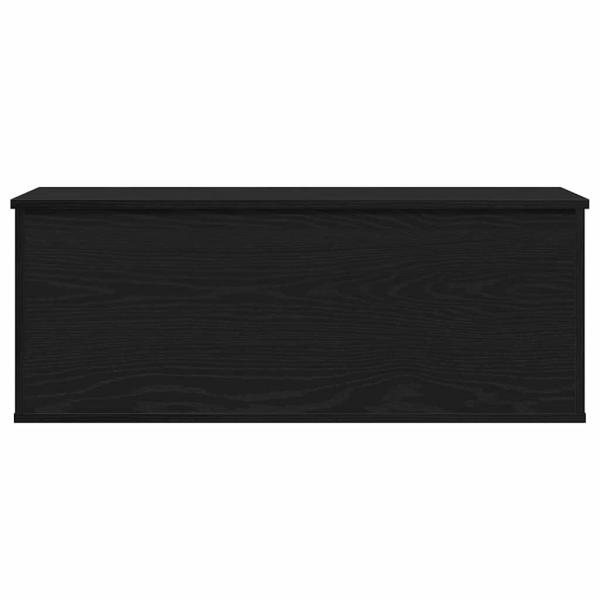 Aufbewahrungsbox in Schwarz Eiche 90x35x35 cm aus Holzwerkstoff