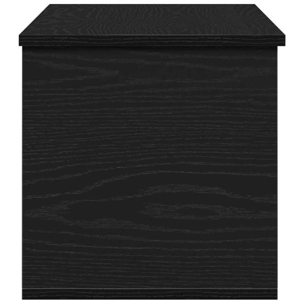 Aufbewahrungsbox in Schwarz Eiche 90x35x35 cm aus Holzwerkstoff