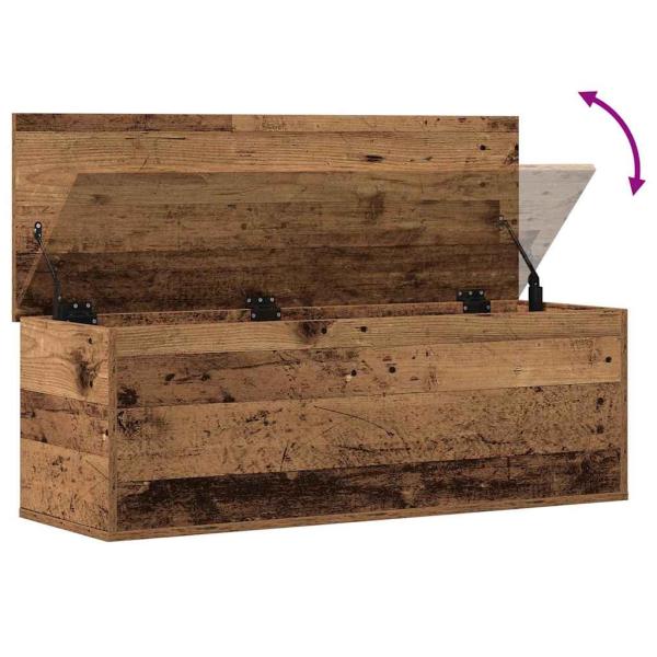 Aufbewahrungsbox aus altem Holz 102x35x35 cm aus Qualitäts-Holz