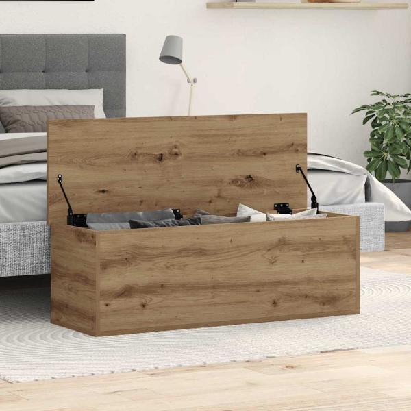 ARDEBO.de - Aufbewahrungsbox Artisan Eiche 102x35x35 cm aus Holzwerkstoff