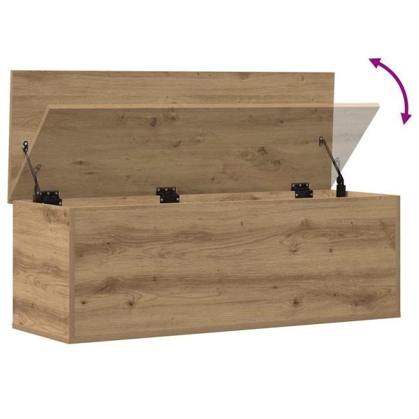 Aufbewahrungsbox Artisan Eiche 102x35x35 cm aus Holzwerkstoff