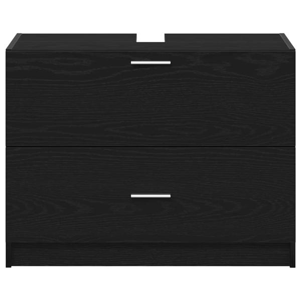 Waschtischschrank Schwarze Eiche Holzwerkstoff 78 x 37 x 59 cm