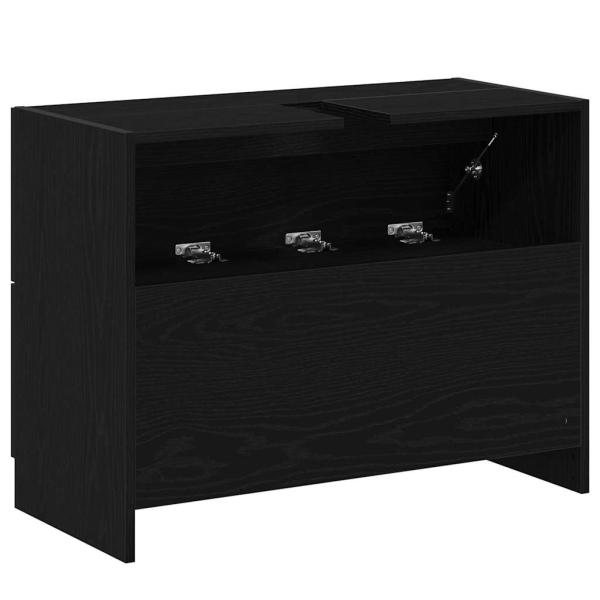 Waschtischschrank Schwarze Eiche Holzwerkstoff 78 x 37 x 59 cm