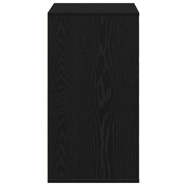 Kommode Schwarz Eiche 60x41x76 cm Holzwerkstoff