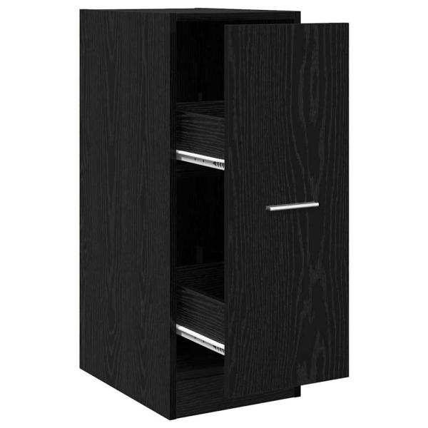 Apotheker Schrank Schwarze Eiche Holzwerkstoff 30 x 41 x 77 cm