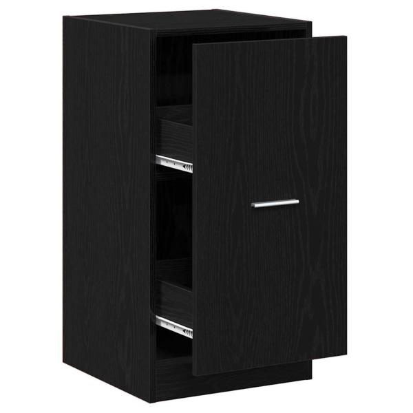 Apotheker Schrank Schwarz Eiche Holzwerkstoff 40 x 41 x 77,5 cm