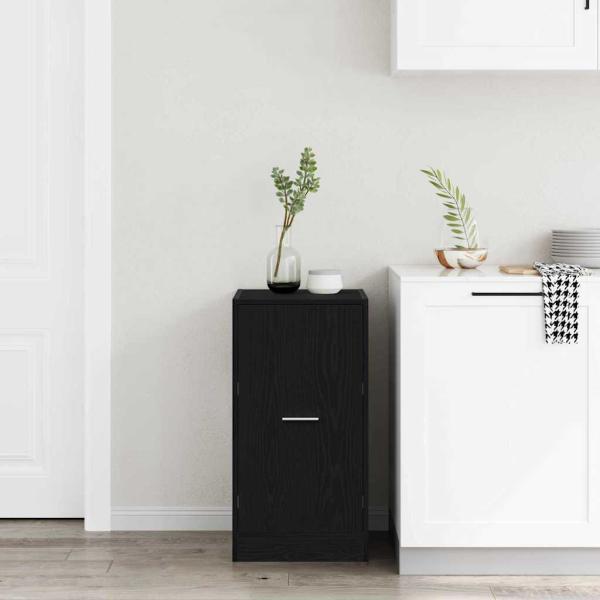 Apotheker Schrank Schwarz Eiche Holzwerkstoff 40 x 41 x 77,5 cm