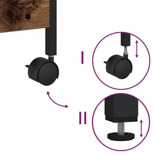 Küchenwagen Alte Holz 50x30x70 cm Holzwerkstoff