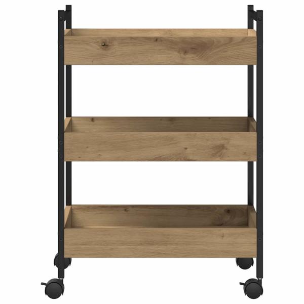 Küchenwagen Artisan Eiche 50x30x70 cm Holzwerkstoff