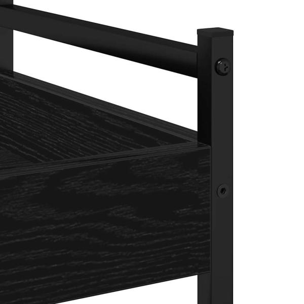 Küchentrolley Schwarze Eiche 50x30x70 cm Holzwerkstoff