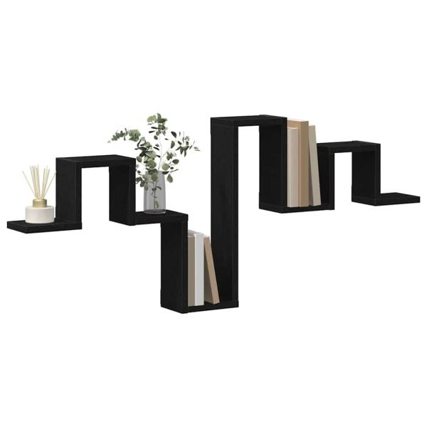 Wandregale & Regalbretter Schwarze Eiche Holzwerkstoff Mittel