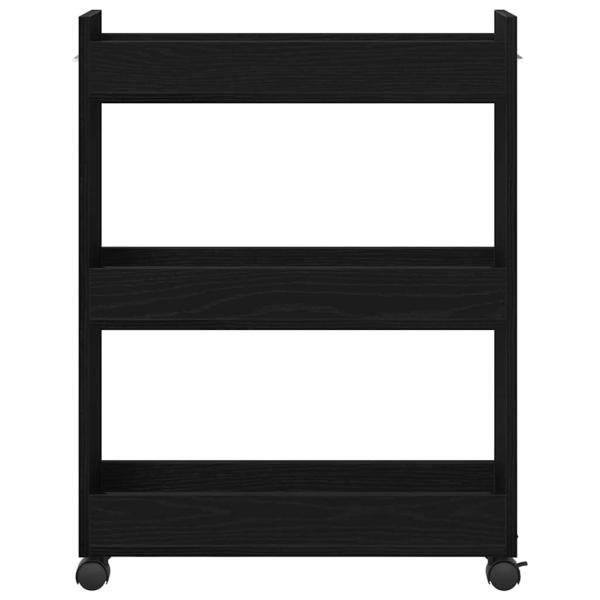 Rollcontainer Schwarze Eiche 60x22x79 cm Holzwerkstoff