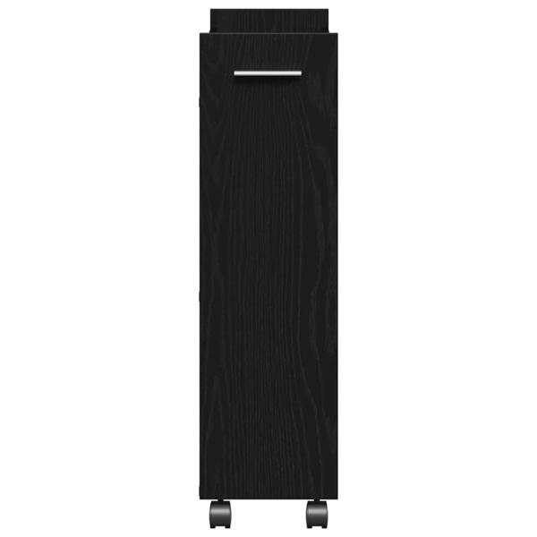 Rollcontainer Schwarze Eiche 60x22x79 cm Holzwerkstoff