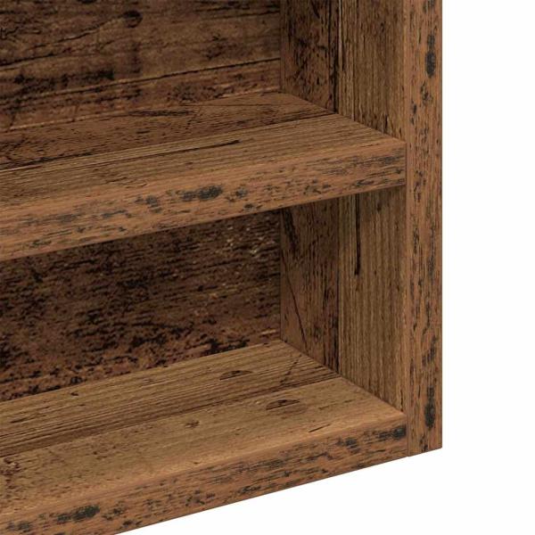 Vitrine Schrank Alte Holz 60x8,5x58 cm Ingenieure Holz
