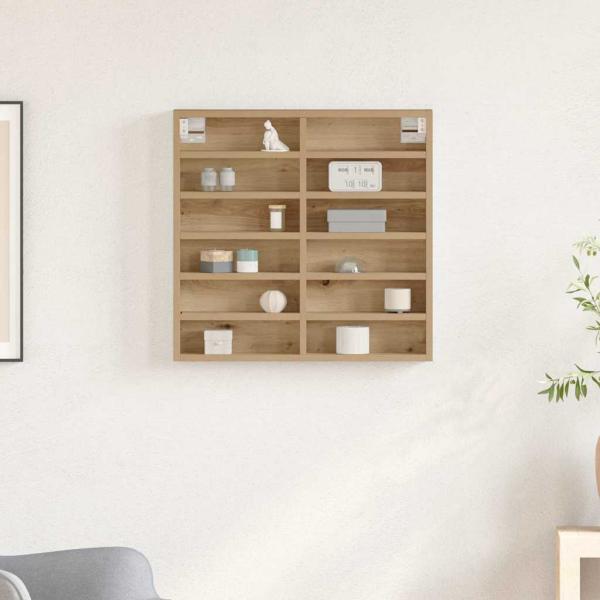 Vitrine Schrank Artisan Eiche 60x8,5x58 cm Holzwerkstoff