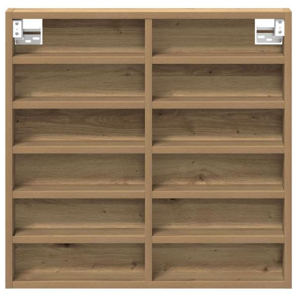 Vitrine Schrank Artisan Eiche 60x8,5x58 cm Holzwerkstoff
