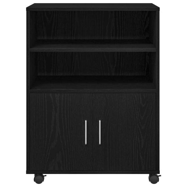 Rollschrank Schwarze Eiche 60x48x81 cm Holzwerkstoff
