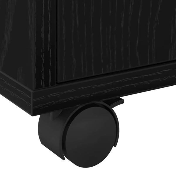 Rollschrank Schwarze Eiche 60x48x81 cm Holzwerkstoff