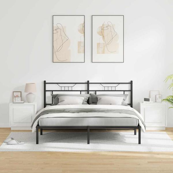 Nachttische Set von 2 Weiß Holzwerkstoff 44 x 34.5 x 45 cm