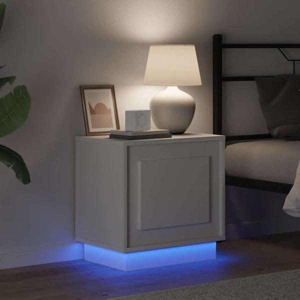 Nachttische Set von 2 Weiß Holzwerkstoff 44 x 34.5 x 45 cm