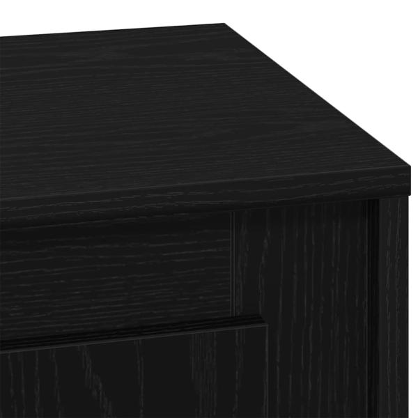 Nachttische Set aus 2 Schwarze Eiche Holzwerkstoff