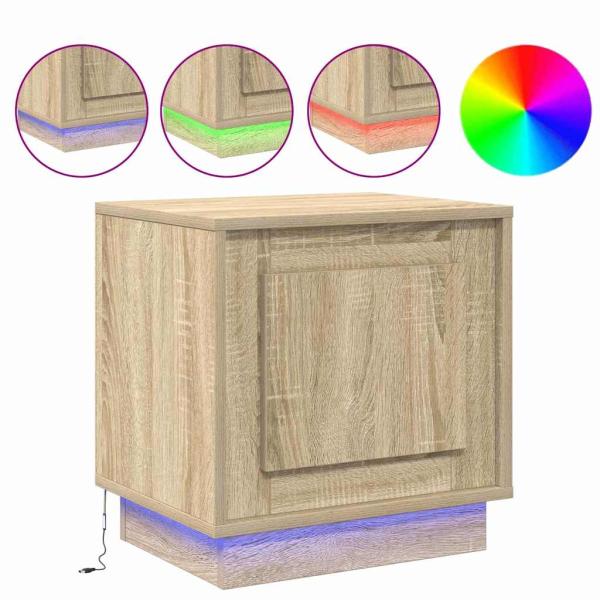 Nachttische 2er Set Sonoma Eiche Holzwerkstoff 44 x 34,5 x 45 cm