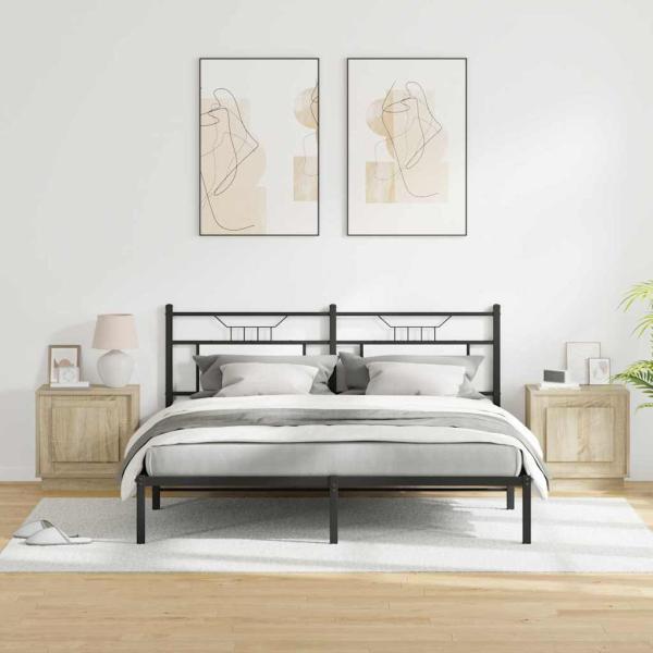 Nachttische 2er Set Sonoma Eiche Holzwerkstoff 44 x 34,5 x 45 cm