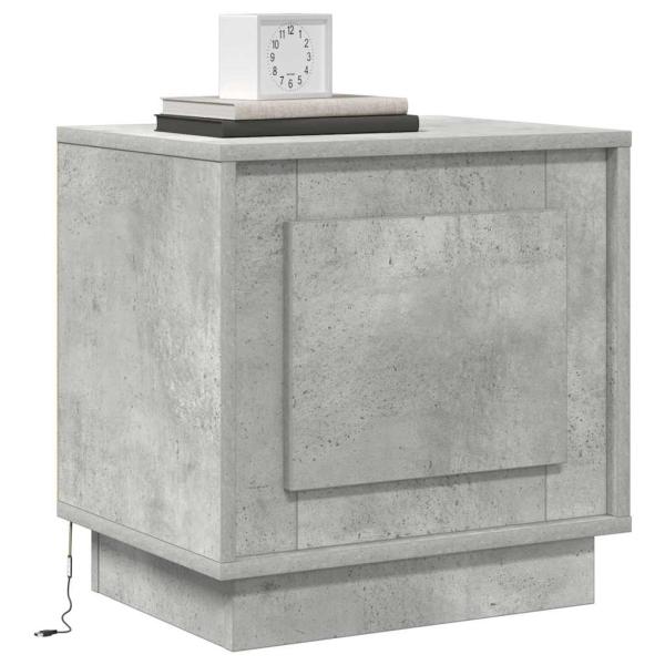 Nachttische Set aus 2 Beton Grau Holzwerkstoff 44 x 34.5 x 45 cm