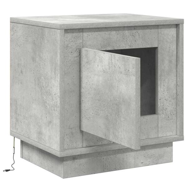Nachttische Set aus 2 Beton Grau Holzwerkstoff 44 x 34.5 x 45 cm