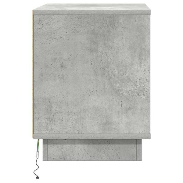 Nachttische Set aus 2 Beton Grau Holzwerkstoff 44 x 34.5 x 45 cm