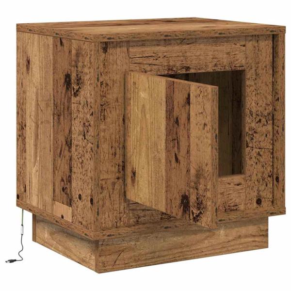 Nachttische Set von 2 Altes Holz Ingenieurholz 44 x 34,5 x 45 cm