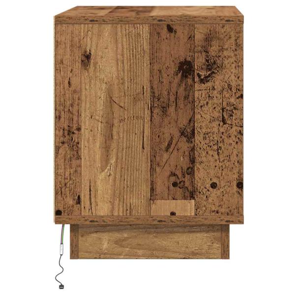 Nachttische Set von 2 Altes Holz Ingenieurholz 44 x 34,5 x 45 cm