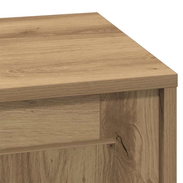 Nachttische mit LED-Lichtern 2 Stück Artisan Eiche 44x34,5x45 cm