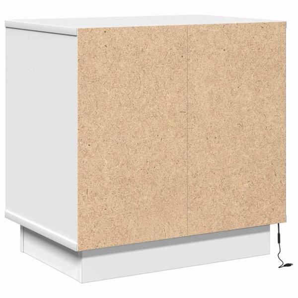 Weiß MDF Mittel Nachttisch Rechteckig Modern Schlank
