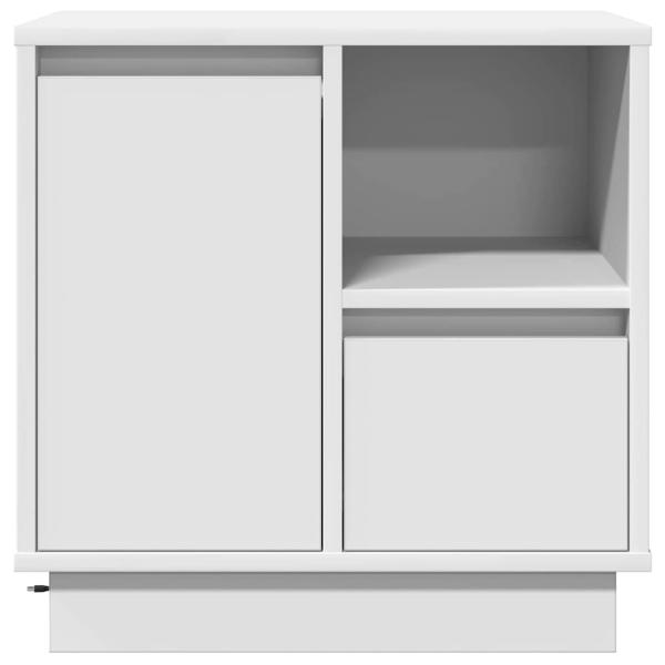 Weiß MDF Mittel Nachttisch Rechteckig Modern Schlank