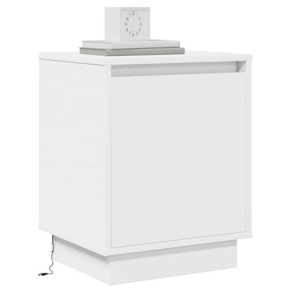 Nachttische Weiß MDF 39 x 34,5 x 50 cm Modern Nachttisch