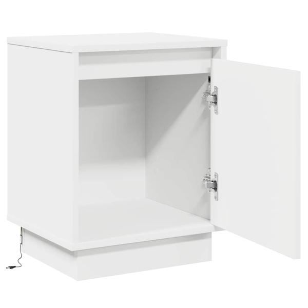 Nachttische Weiß MDF 39 x 34,5 x 50 cm Modern Nachttisch