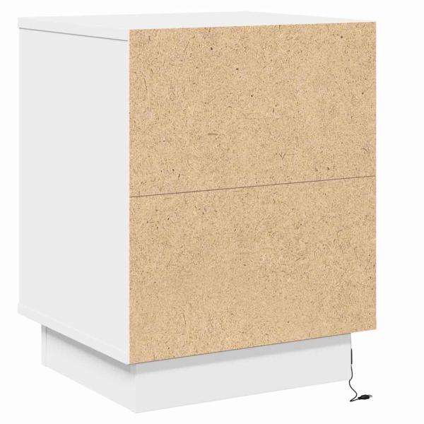 Nachttische Weiß MDF 39 x 34,5 x 50 cm Modern Nachttisch