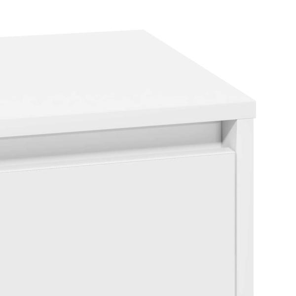 Nachttische Weiß MDF 39 x 34,5 x 50 cm Modern Nachttisch