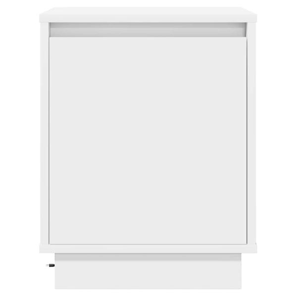 Nachttische Set aus 2 Weiß MDF 39 x 34,5 x 50 cm Stauraum