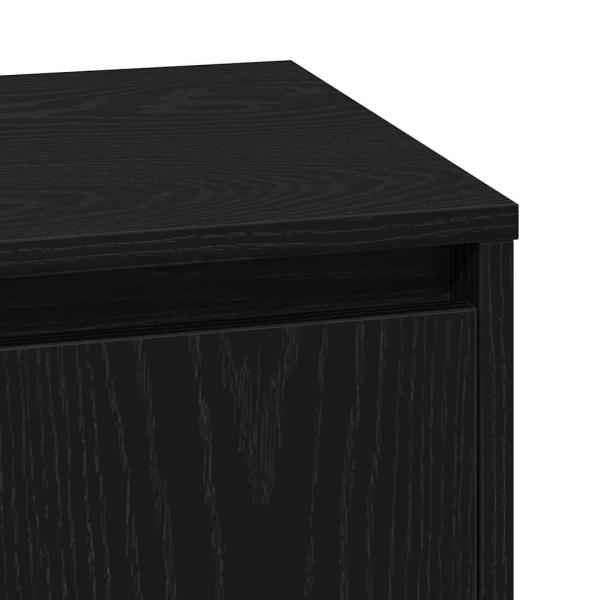 Nachttische Set von 2 Schwarze Eiche Holzwerkstoff