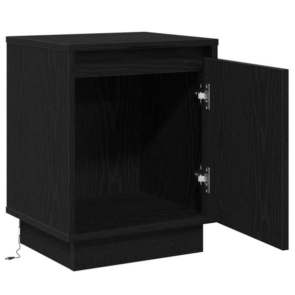 Nachttische Set von 2 Schwarze Eiche Holzwerkstoff