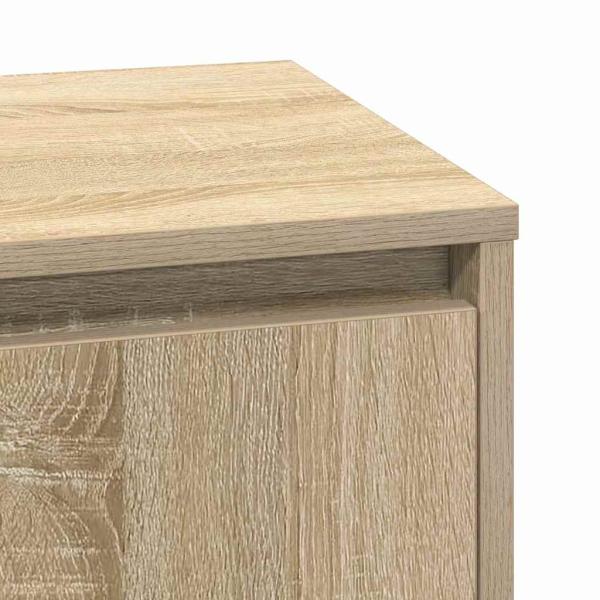 Nachttische Set aus 2 Sonoma Eiche Furnierter Holzwerkstoff