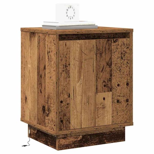 Nachttische Set von 2 Altes Holz Holz 39 x 34,5 x 50 cm